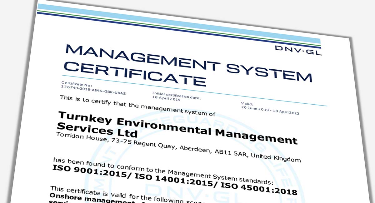 New International Management Certifications for TEMS International
